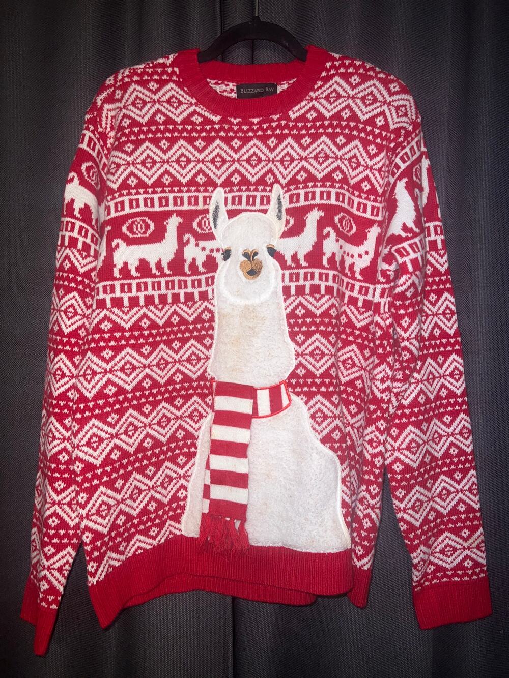Ugly Christmas Sweater Xmas Size Large Llama